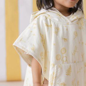 Pehr Floral Hooded Bath Poncho for Kids